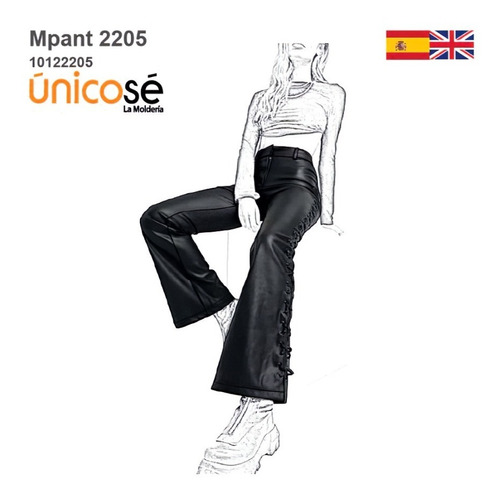 ( Moldes De Ropa)  Pantalon Oxford Pierna Ancha 2205