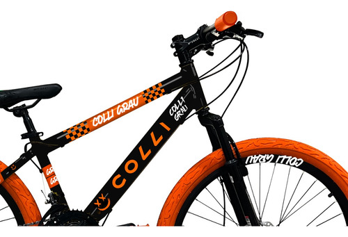 Bicicleta Colli Grau - Suspensão - Aro 26 - Disco - 21v Cor Preto Tamanho Do Quadro 13.5