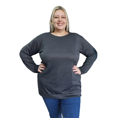 Remeron Con Puño Tipo Sweter D Lanilla Talle Grande Xxl-xxxl