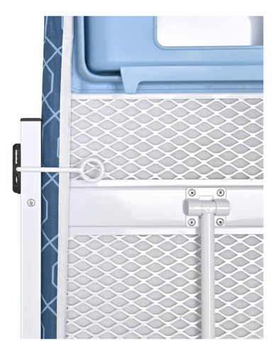 Burro Tabla Planchar Plegable De Pared Con Porta Plancha Color Azul Acero Figuras