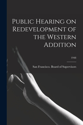 Libro Public Hearing On Redevelopment Of The Western Addi...