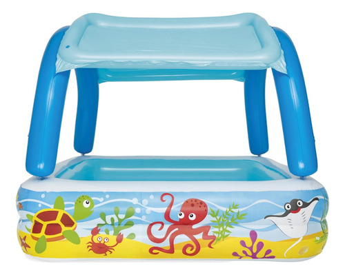 Piscina Inflable Bestway Con Toldo Desmontable 140x140x114cm