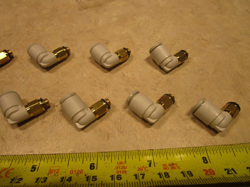 Bag Of 9 Smc Kq2l06-m5a Male Elbows 90 Degree, M0360 Bbz