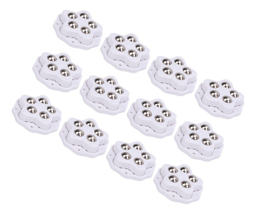 Ruedas Giratorias Resistentes, 12 Piezas, Autoadhesivas