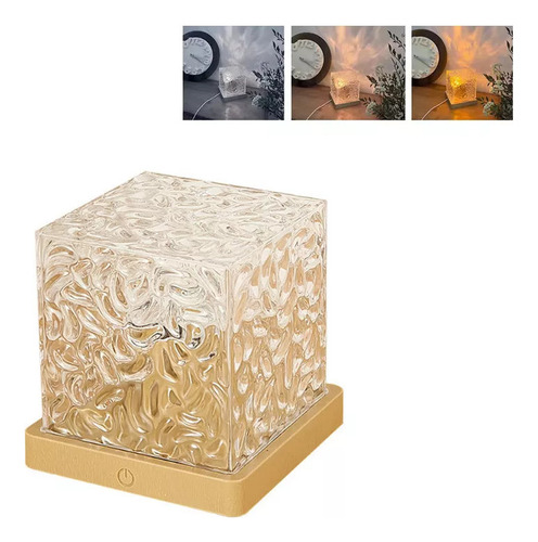 C Lámpara De Dormitorio Decorativa Con Luz Nocturna Con Ondas
