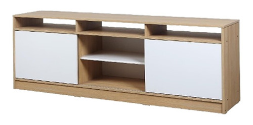 Mesa Tv Ricchezze Mesina Roble Hickory/blanco De 180 Cm Cts