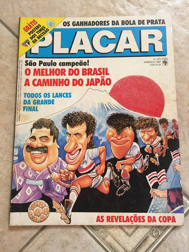 Revista Placar 875 São Paulo Bola De Prata Copa K093