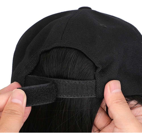 Gorra De Béisbol Con Peluca De Pelo Corto Estilizada, Gorra