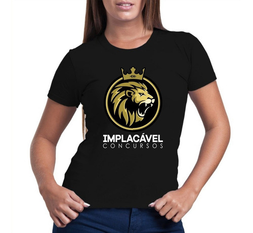 Camiseta Baby Look Implacável Concursos