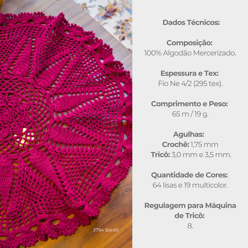 Kit 9 Linha Fio Anne 65m Para Tricô Crochê Cores Sortidas