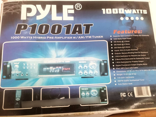 Pyle Preamplificador 1000 Watts /am/fm Leer Descripción 