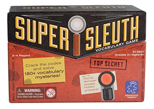 Juego Educativo De Vocabulario Super Sleuth