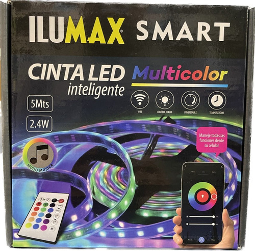 Cinta Led Rgb Inteligente Wifi 5m 2.4w Ilumax