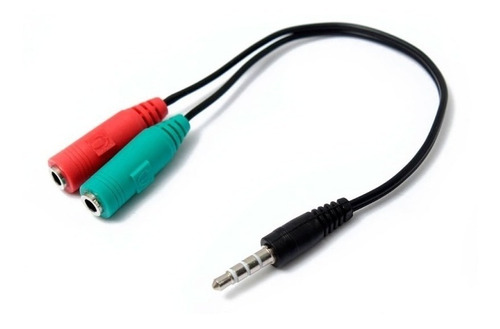 Adaptador Divisor Separador Auricular Microfono Miniplug 4c