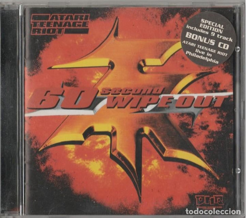 Cd Atari Teenage Riot 60 Second Wipe Out + Cd Bonus En Vivo