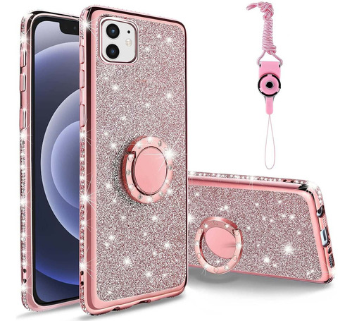 Funda Para iPhone 12, Bonito Brillo Brillante Diamo2350