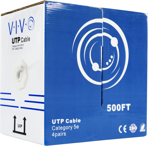 Vivo Cable Ethernet Cat5e A Granel De 500 Pies Cable-v002 Ca