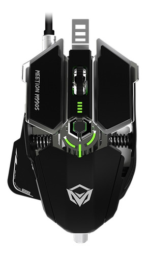 Mouse Gamer Meetion Transformer Metalic Pro M990s Rgb Negro