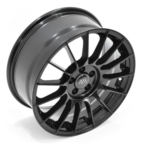 Rines 17 5/100 Jetta Clasico Vento Polo Neon Stratus 4 Rines Color Negro Mate