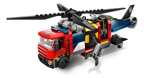 Lego City: helicóptero, caminhão de bombeiros e submarino 60462