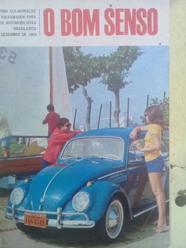 Revista Bon Senso Da Wolkswage Antiga E Rara De 1964