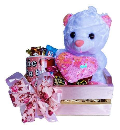 Imagem 3 de 4 de Presente Kit De Chocolate Completo Pelúcia Caneca Balão