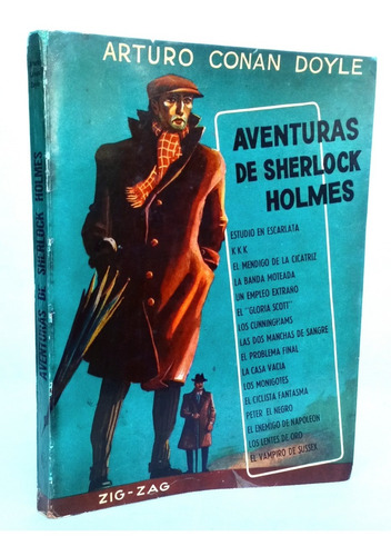 Aventuras Sherlock Holmes Arthur Conan Doyle Vintage Zig-zag