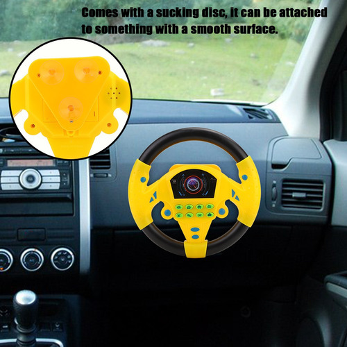 Juguete De Conducción Del Volante De Coche Para Niños Con Si