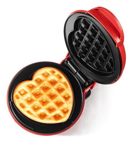 Holstein Housewares Personal Non-stick Heart Waffle Maker, R
