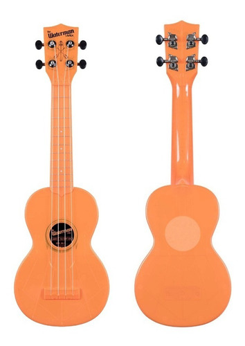 Ukulelen Kala Ka-swf Soprano Waterman Fluorescente Color Naranja