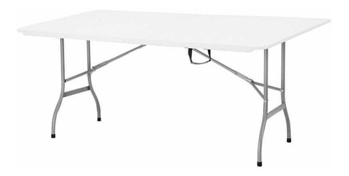 Mesa Plegable 1.80x75 Blanca Y Negra Segun Stock Tipo Maleta