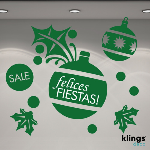 Imagen 8 de 10 de Vidrieras Plotter Vinilos Navidad Felices Fiestas