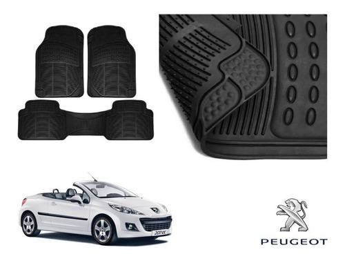 Tapetes Uso Rudo Peugeot 207 Cc 2014 Rubber Black Original