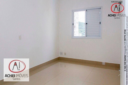 Imagem 26 de 30 de Apartamento Com 2 Dormitórios, Sala Com Sacada, Lazer Completo, 1 Vaga À Venda, 64 M² Por R$ 455.000 - Marapé - Santos/sp - Ap10953