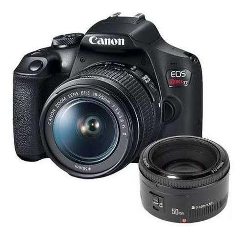 Canon Eos Rebel Kit T7 + Lente 18-55mm+50mm 