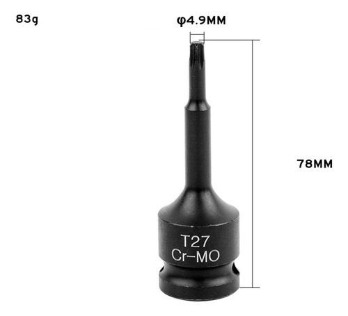 Llave De Impacto Neumática Para Garajes, T27 78x4,9mm