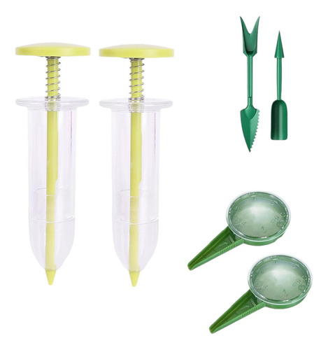 2 Sembradora De Semillas De Jardín, Accesorios Amarillo