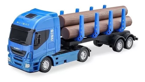 Kit 4 Caminhão Brinquedo Iveco Lixo Bebida Carroceria Tanque