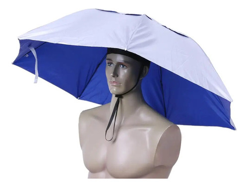 Sombrero Con Forma De Paraguas Para Lluvia, Plegable, De 55
