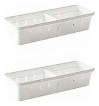 Comprar Set X2 Organizador De Cajon Plastico Con Divisor Plasutil