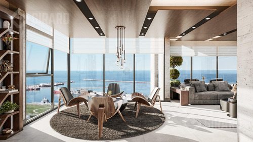 Semipiso En Venta De 3 Ambientes Con Vista Al Mar Y Al Golf, Zona Playa Grande