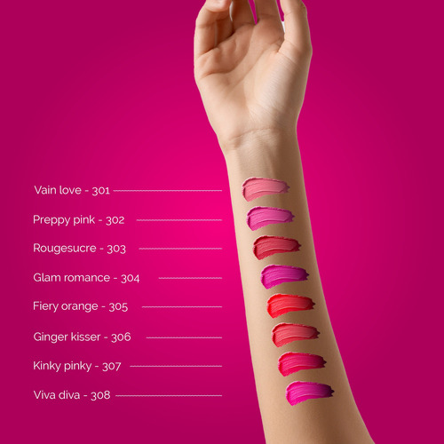 Labial Satinado Ivy Con Colageno Y Vitamina E 304 Glam Romance