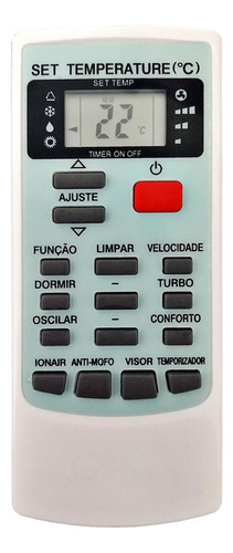 Controle Remoto Ar Condicionado Elgin Ecoplus Ykr-h002e