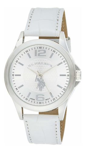 Reloj Hombre U.s. Polo Assn. Usc50202 Cuarzo Pulso Blanco En