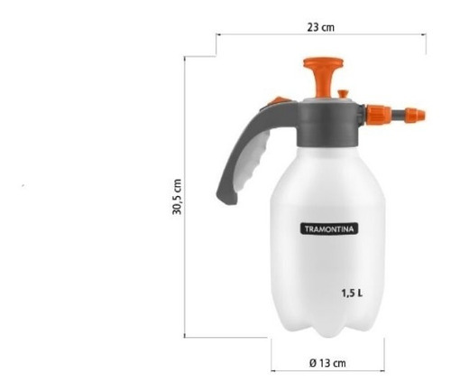 Imagem 3 de 5 de Pulverizador Manual De Compressão Prévia Tramontina 1,5 L