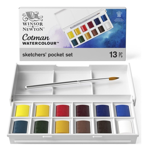 Acuarelas Cotman P/box X12 Pastilla Winsor&newton Microcentr