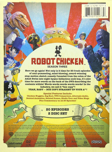 Robot Chicken Dvd Temporada 3 - Animación Stop-motion