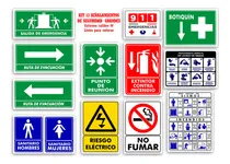 Comprar Señalamientos Protección Civil Seguridad Kit 13 Pzas Grandes