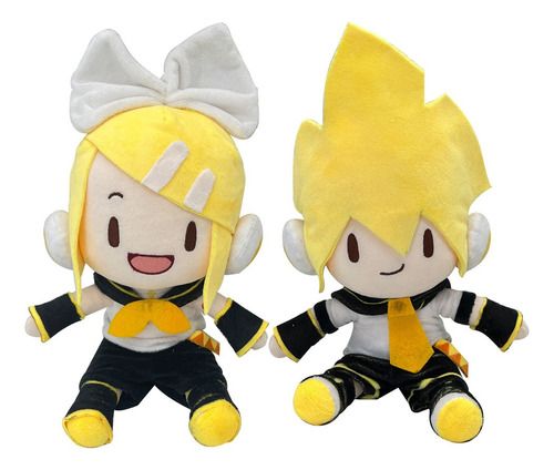 2pcs/set Hatsune Miku Kagamine Len Rin Peluche Muñeca Regalo