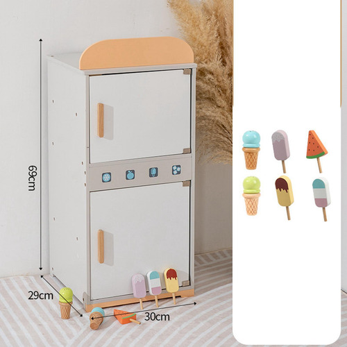 Juego De Refrigerador De Madera Para Niños, Juego De